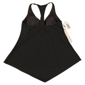 NWT Magicsuit Black Racerback Tankini Top Size 12 Sleek Slimming Design Black